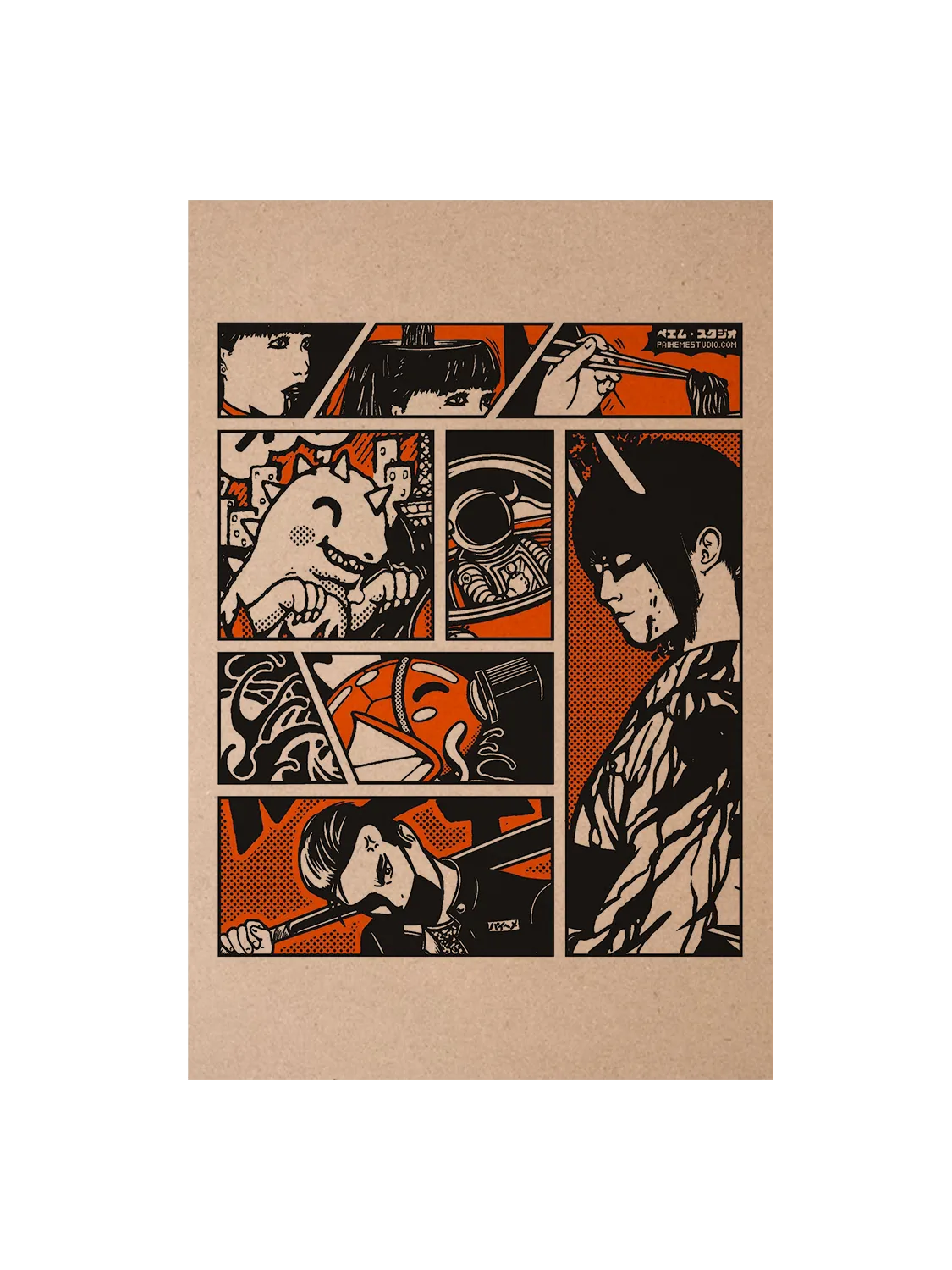 Carte postale pop culture Close Up