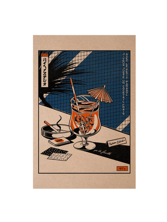 Carte postale japon Cocktail