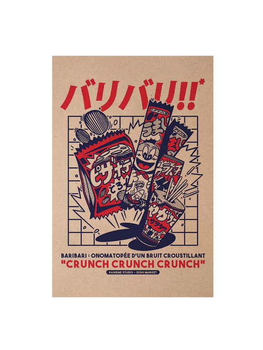 Carte postale japon Crunch Crunch