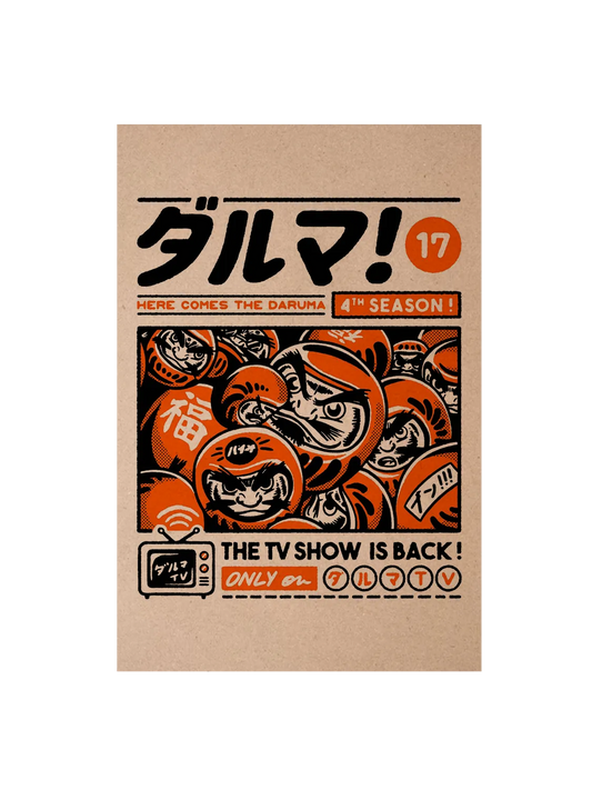 Carte postale japon Daruma