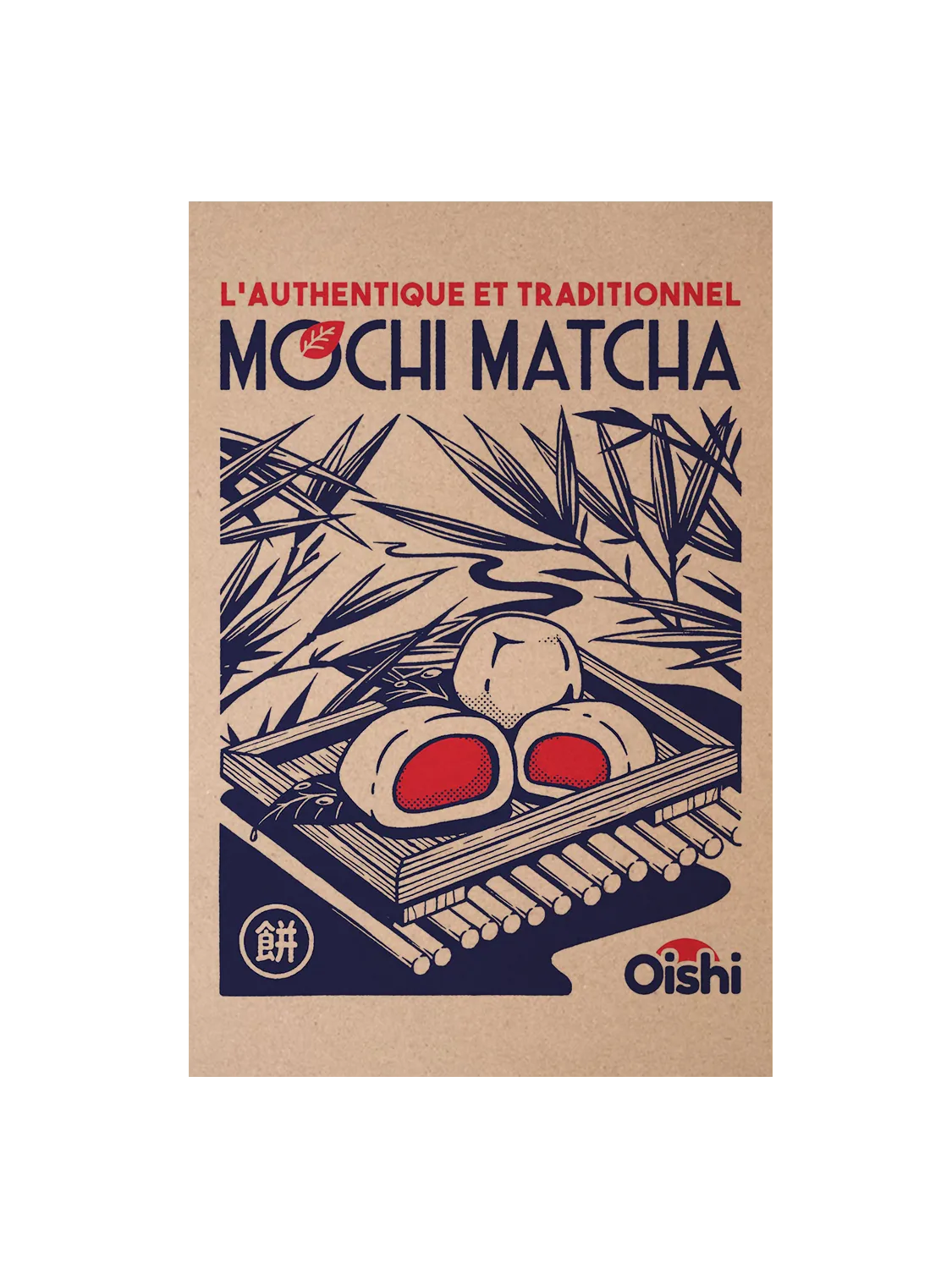 Carte postale japon Mochi Matcha