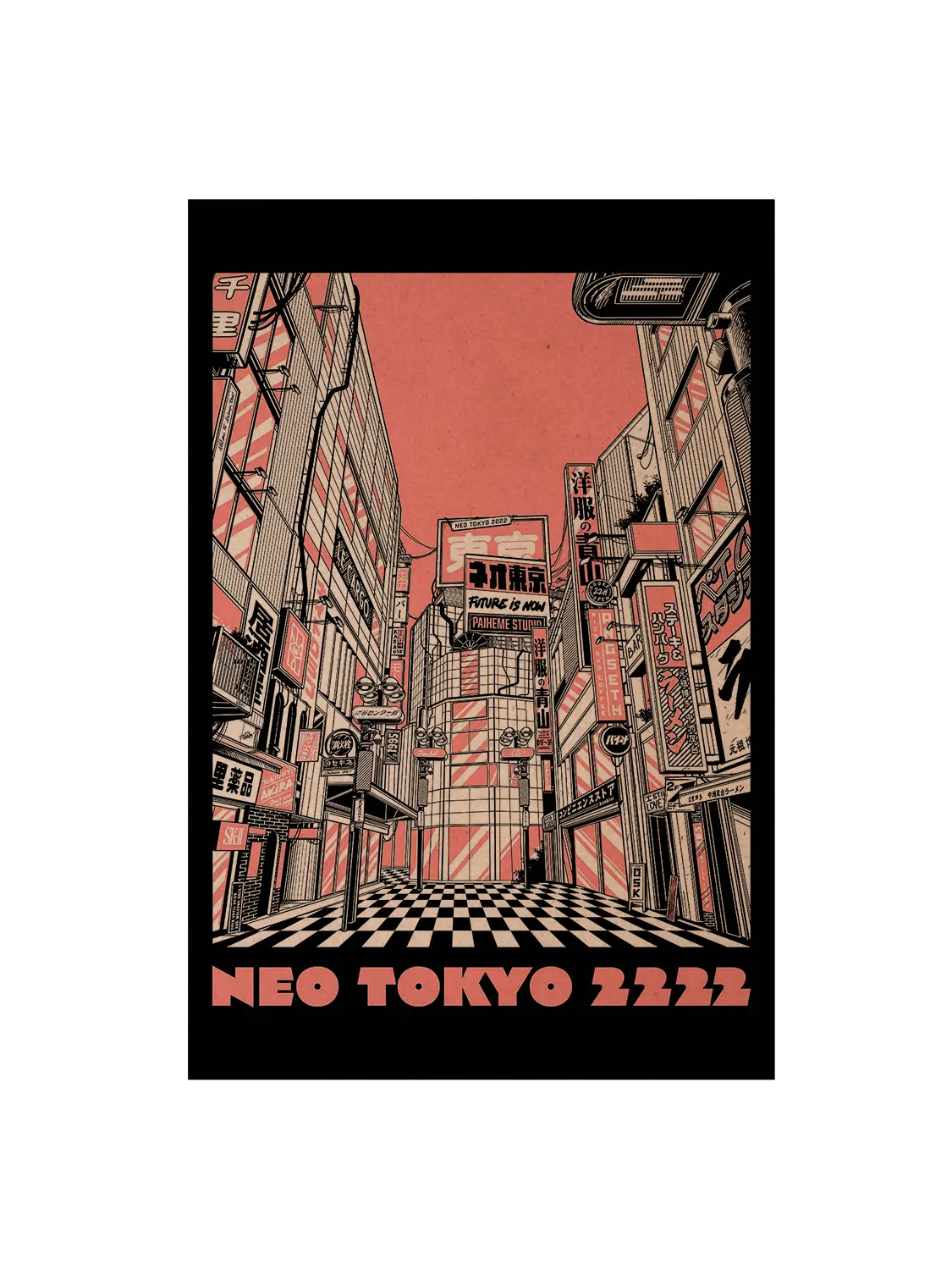Carte postale japon Neo Tokyo 2222