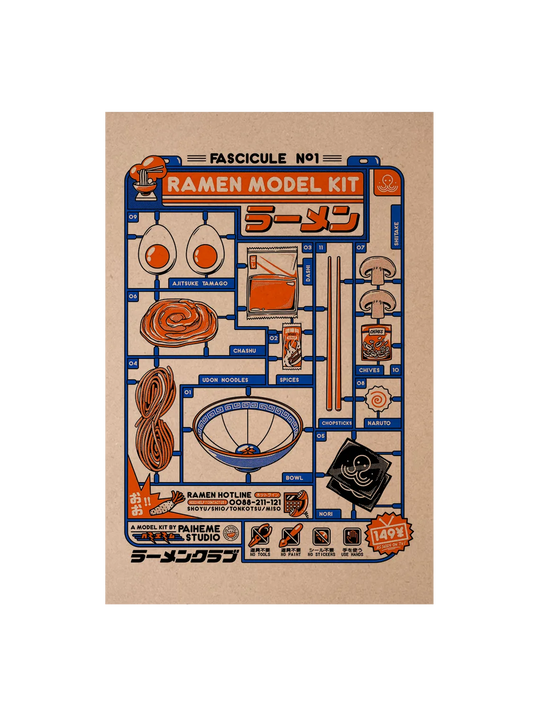 Carte postale japon Ramen Kit