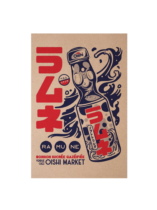 Carte postale japon Ramune Oishi