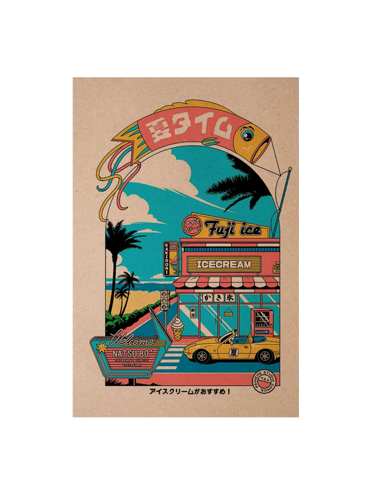 Carte postale japon Summer