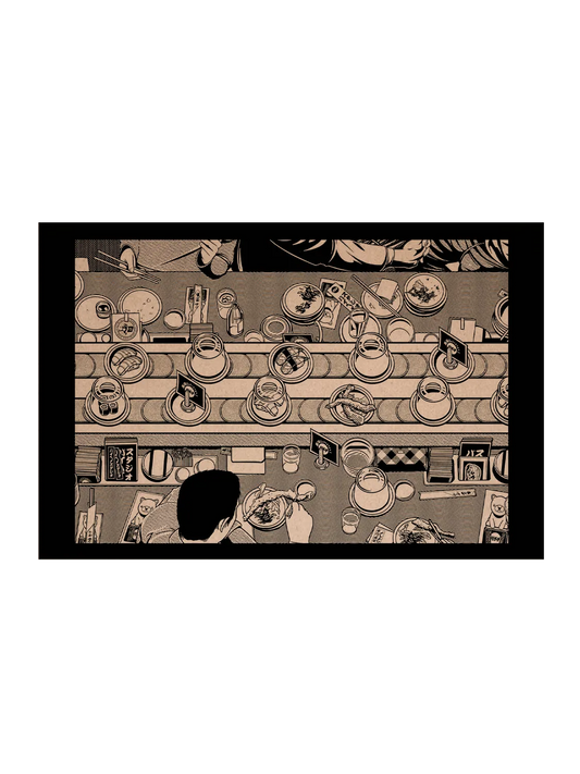Carte postale japon Sushi Bar