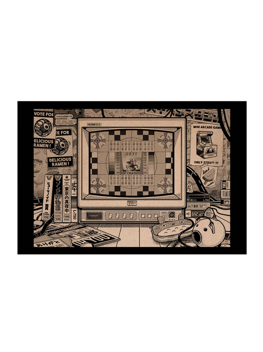 Carte postale vintage TV Room