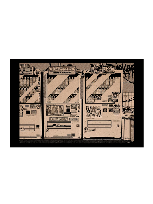 Carte postale japon Vending Machine