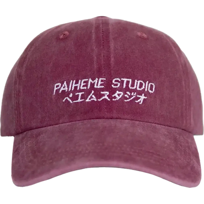 Casquette style japonais Paiheme Studio bordeaux, vue de face