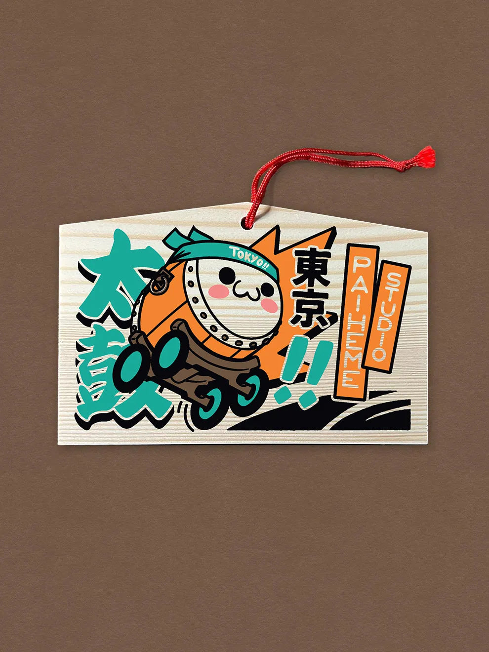 La mascotte de l'affiche Tokyo Parade reprise sur cet ema, pour prolonger l'univers de la marque.