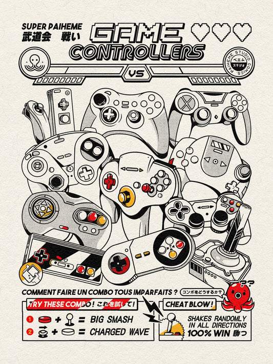 Coloring page - Game Controllers