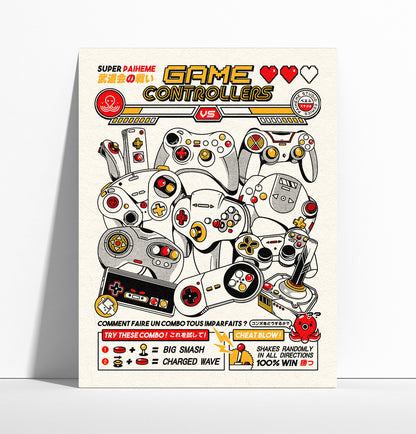 GAME CONTROLLERS - HERE JAPAN Print 🍡