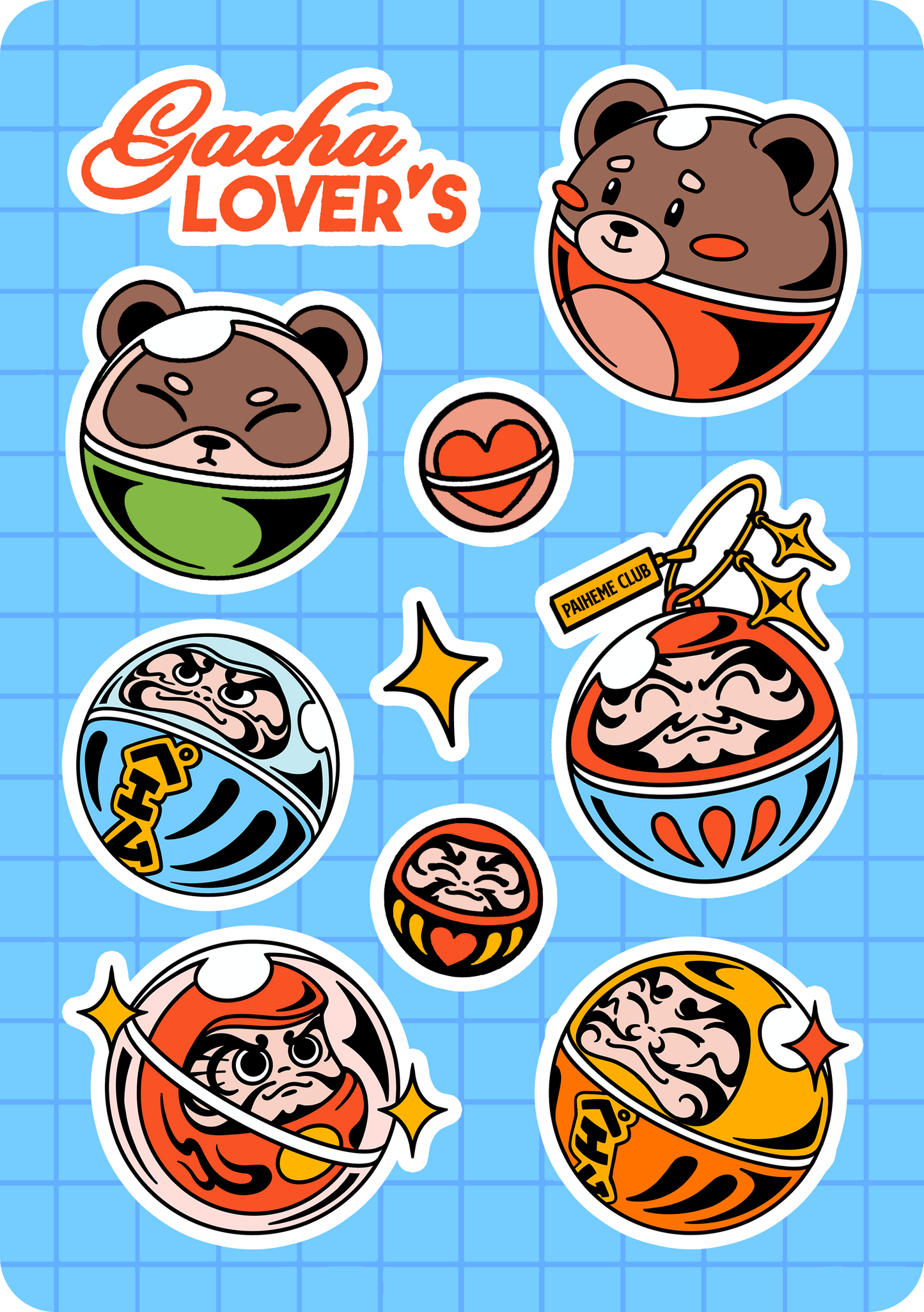 Planche de stickers Gacha Lover's