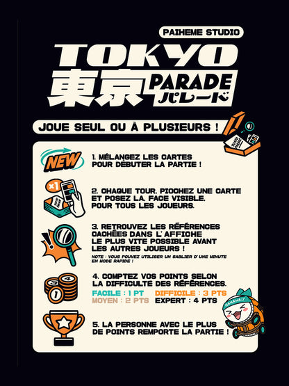 TOKYO PARADE - Jeu de cartes 🎢