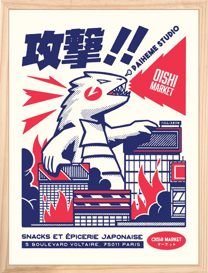 KAIJU ATTACK Print 🦴