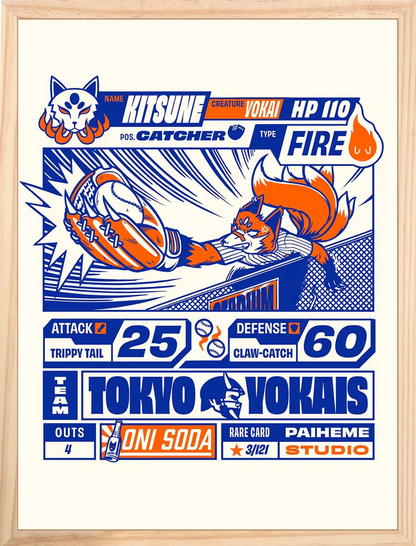 KITSUNE Print ⚾