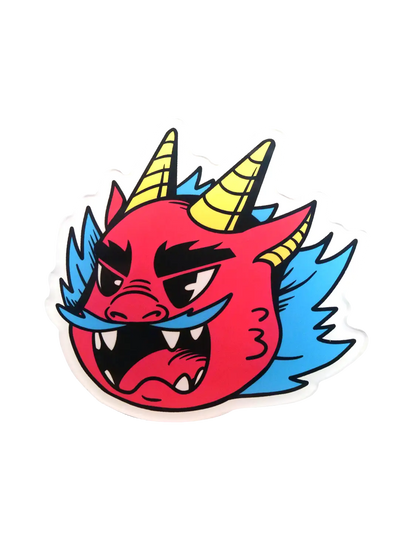 Aimant frigo japonais Burning Dragon Head