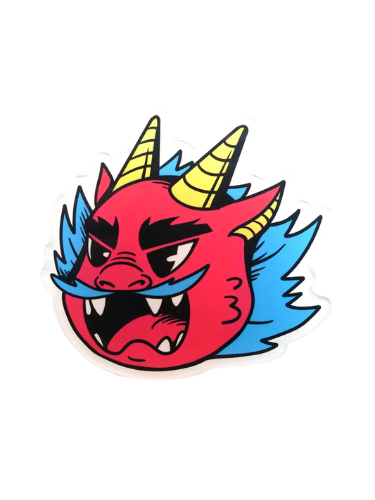 Aimant frigo japonais Burning Dragon Head