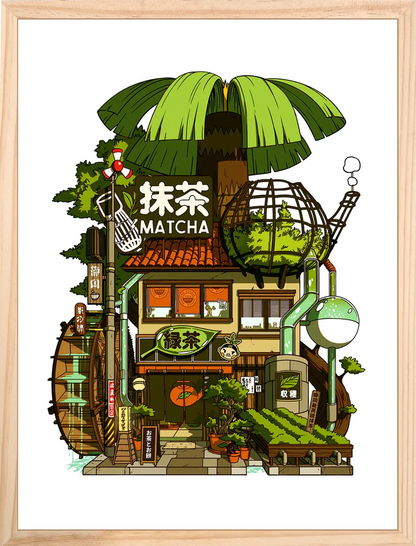 MATCHA Storefront Print🧉