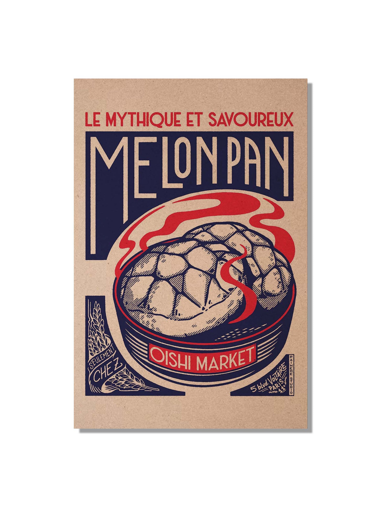 MELON PAN Postkarte 🍜