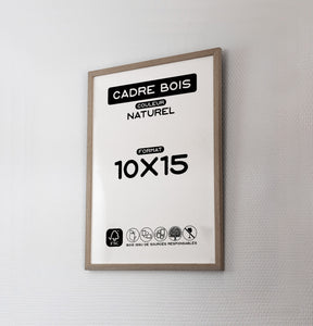 CADRE Bois Naturel 10x15cm 🖼️