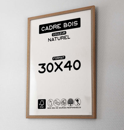 Natural Wood FRAME 30x40cm 🖼️