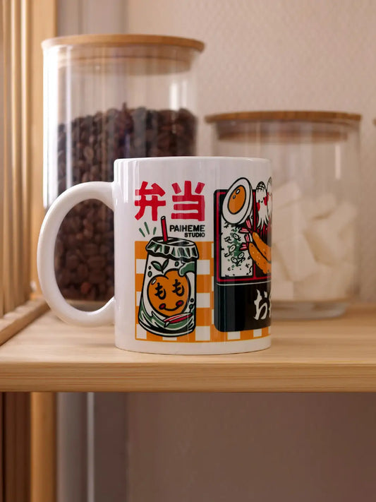 Tasse japonaise Bento, illustration vintage