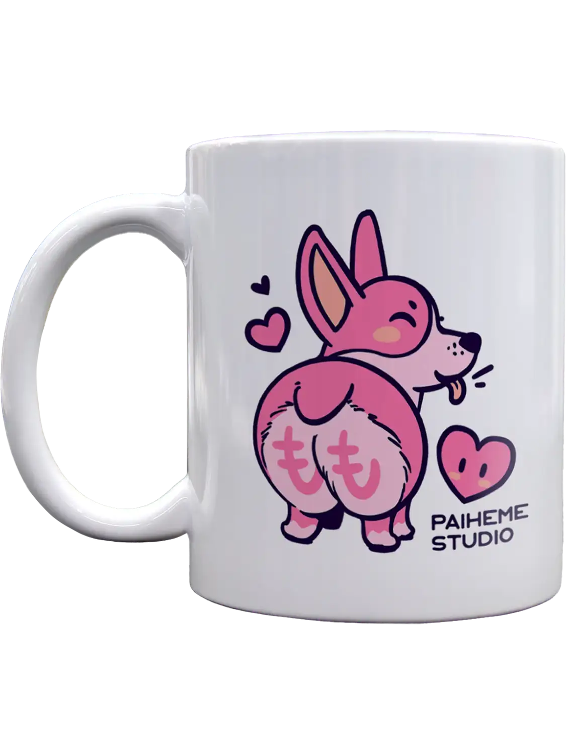 Mug japonais Corgi, vue de profil