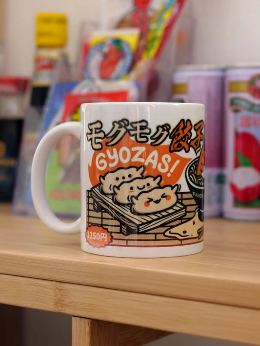 Tasse à thé japonaise Gyoza, illustration gourmande