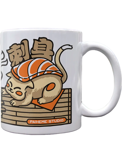 Tasse à thé japonaise Gyoza, illustration complète