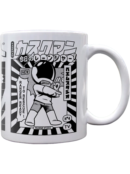Tasse japonaise Robot, illustration complète