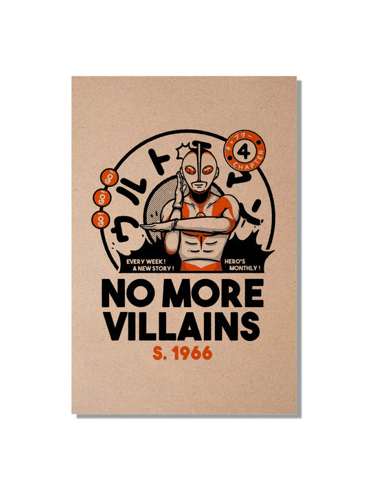 NO MORE VILLAINS Postcard 🟧