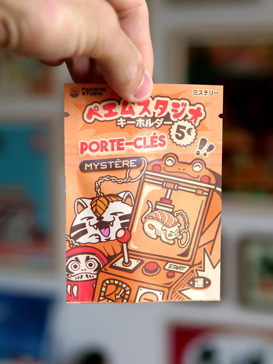 Porte-clés mystère japonais Paiheme Studio, modèle surprise