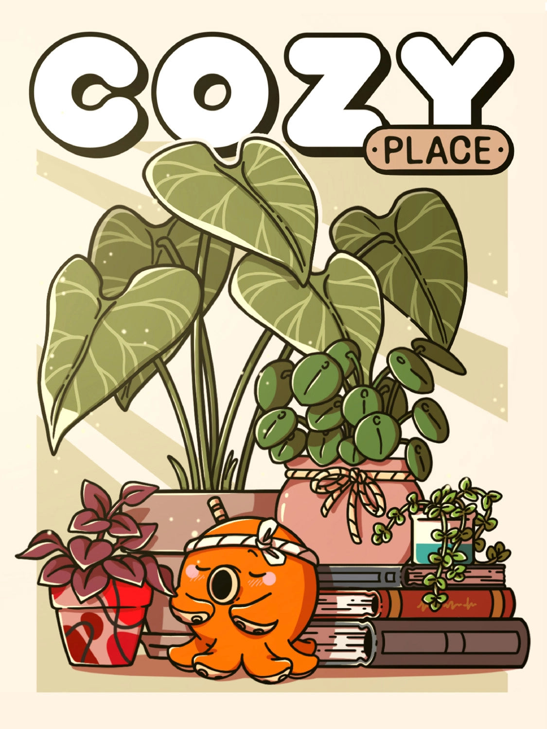 Affiche Poulpi Intérieur cosy
