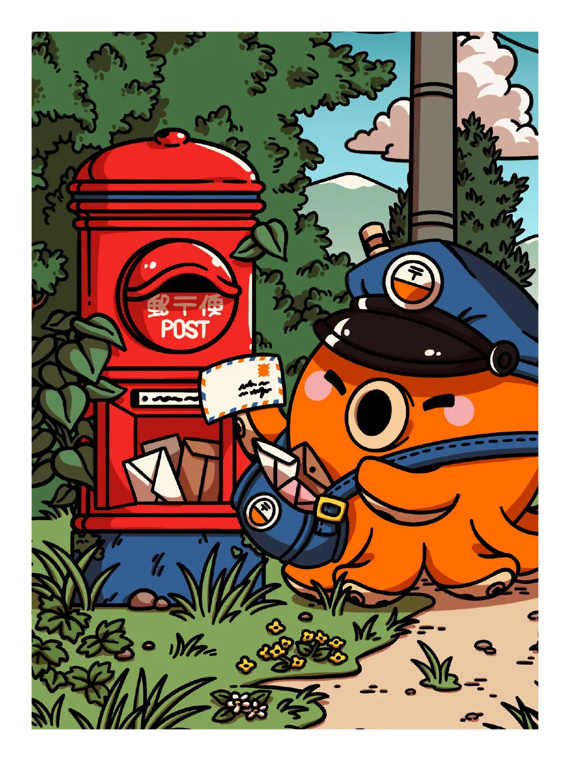 Affiche Poulpi Courrier du jour