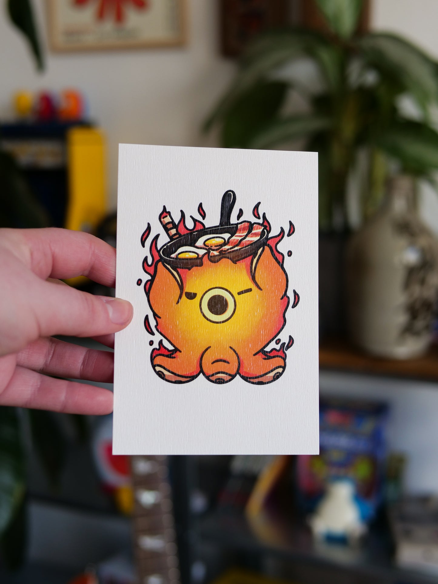 Carte postale Poulpi Feu