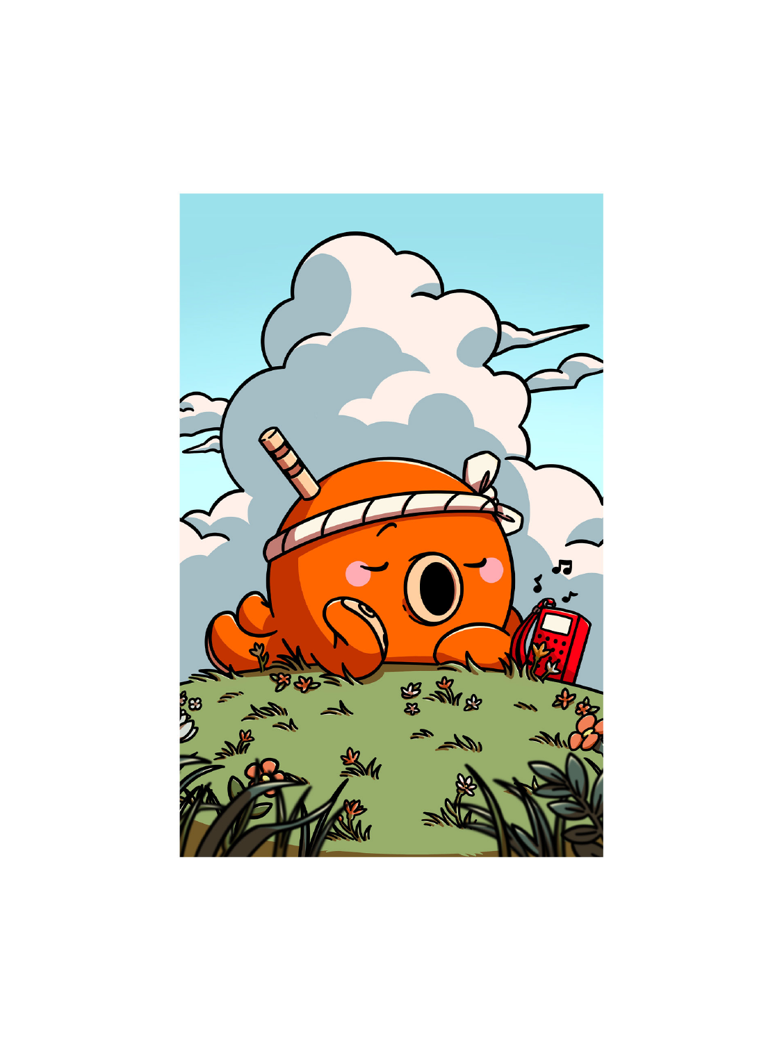 Carte postale Poulpi Radio