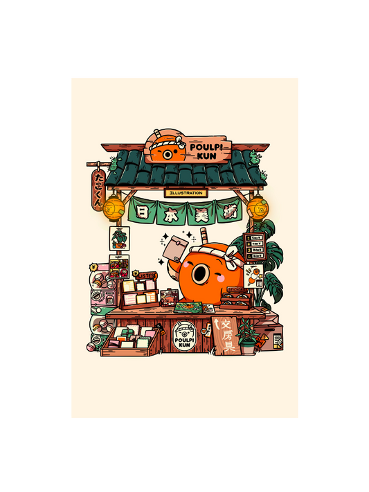 Carte postale Poulpi Stand