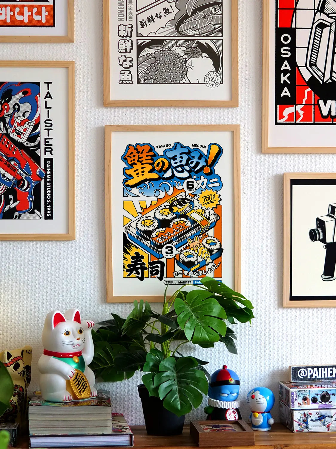 Affiche sushi crab