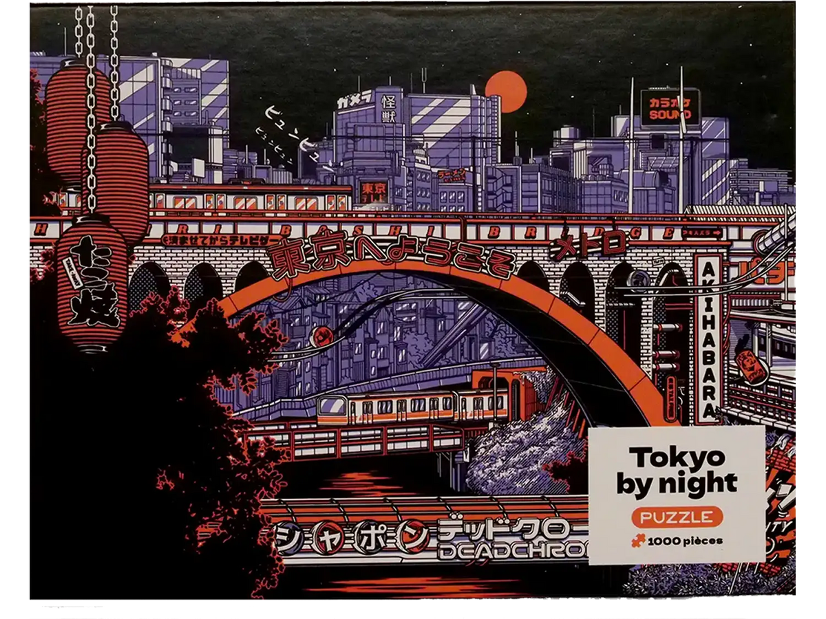 Puzzle Tokyo By Night, visuel complet assemblé