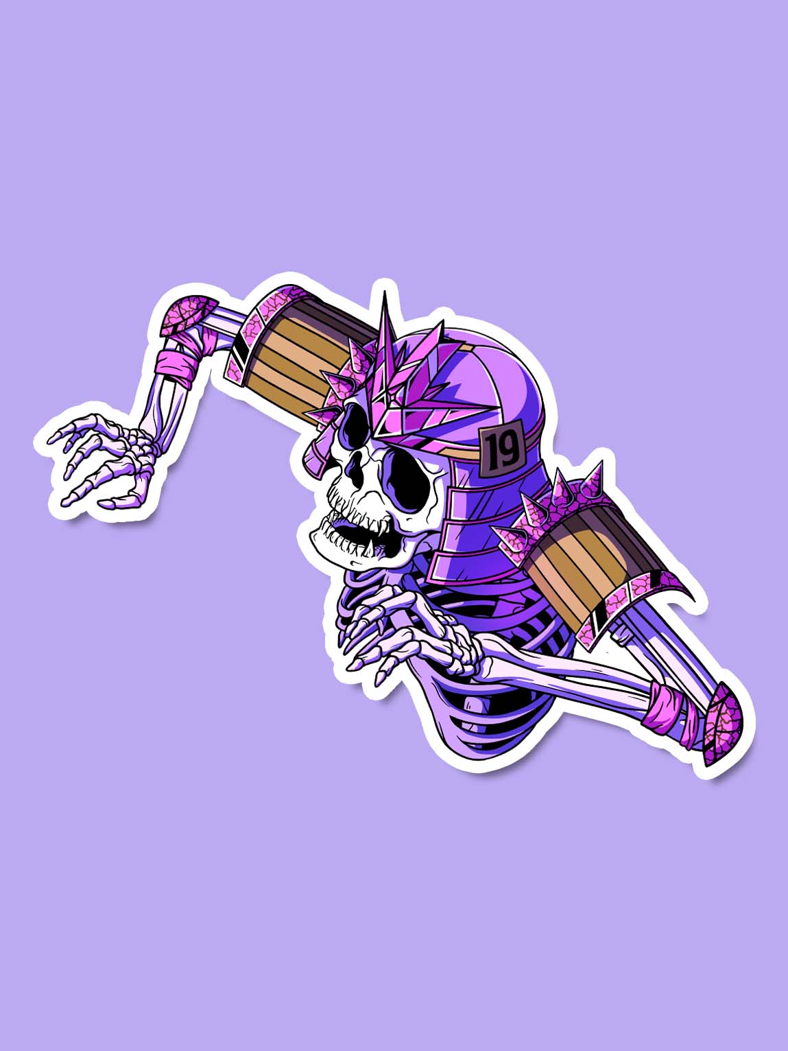 Skeleton Sticker Android MINI SKELETON Sticker 💀 – Paiheme Studio