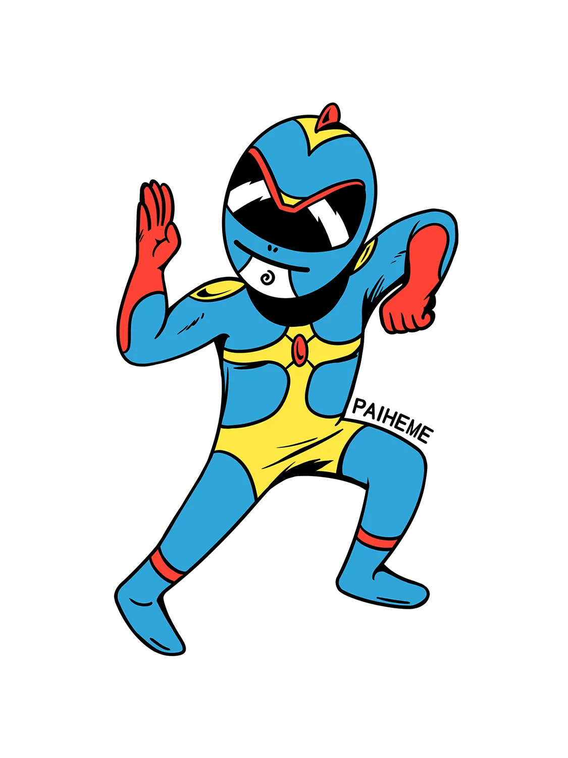 Sticker Pop Hero, collection Retro Toys vinyle brillant