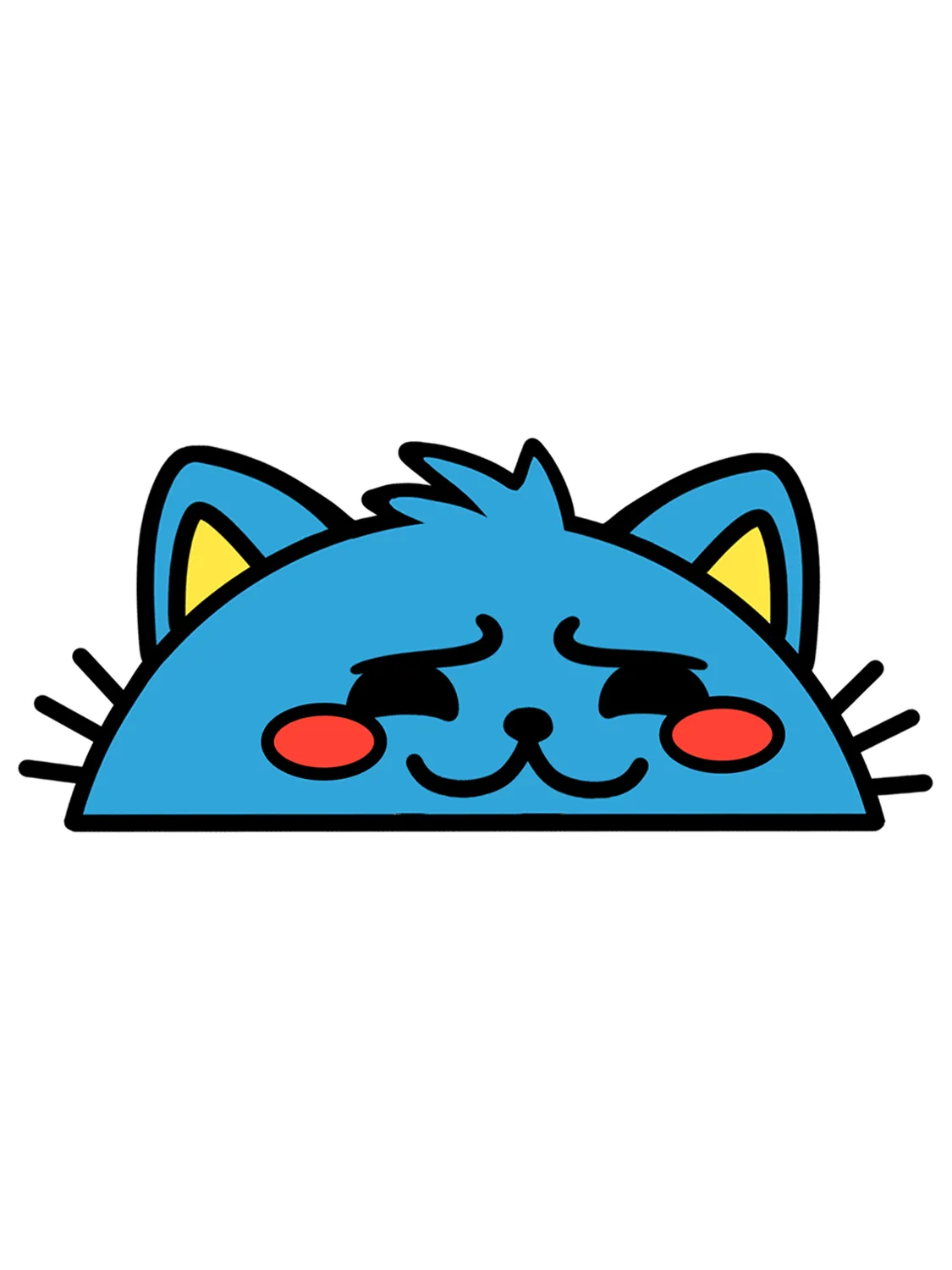 Sticker Cat, collection Retro Toys vinyle brillant