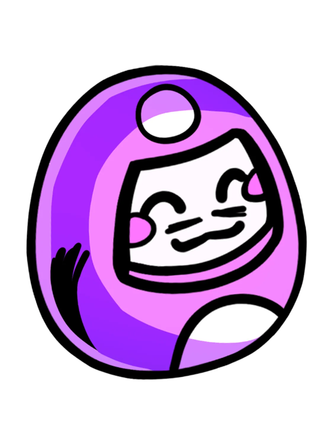 Sticker Daruma Solo, stickers japon vinyle brillant
