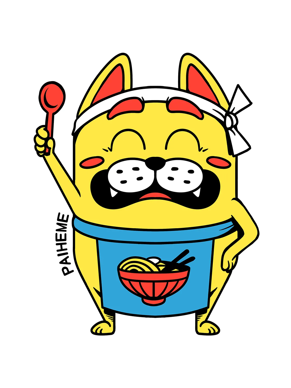 Sticker Doggo Chief, collection Retro Toys vinyle brillant