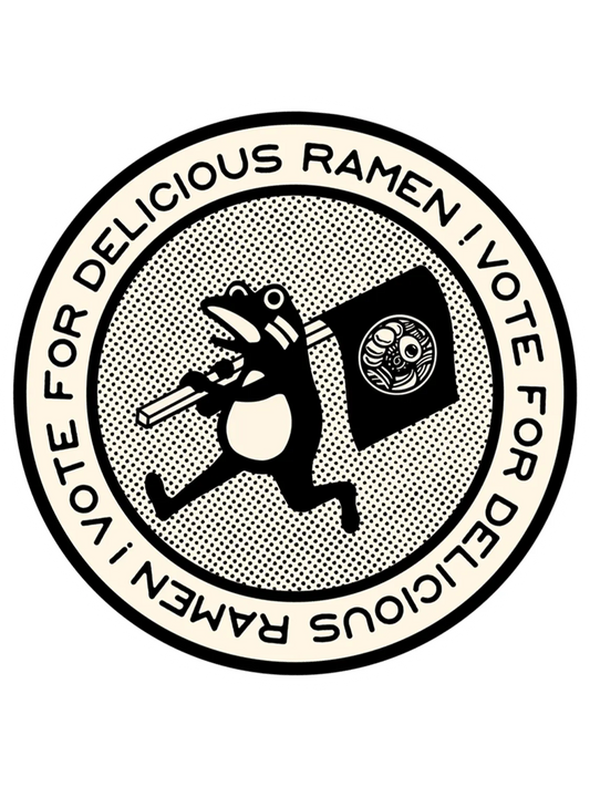Sticker Delicious Ramen, stickers japon vinyle brillant