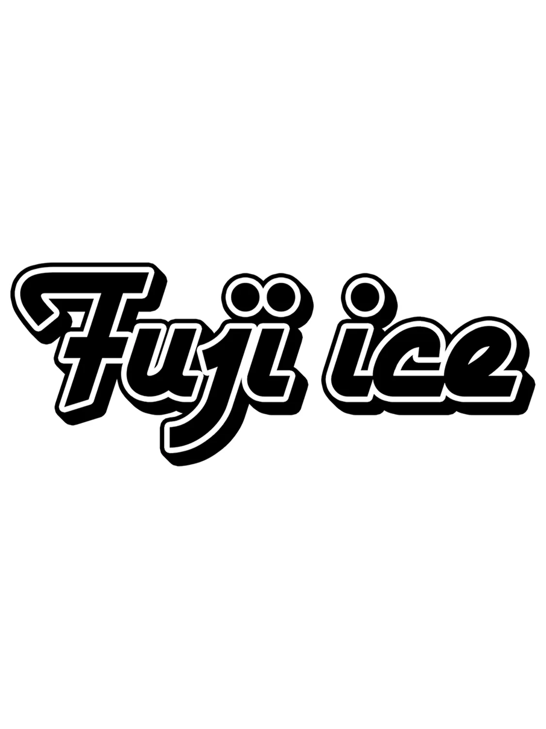 Sticker Fuji Ice, stickers japon vinyle brillant