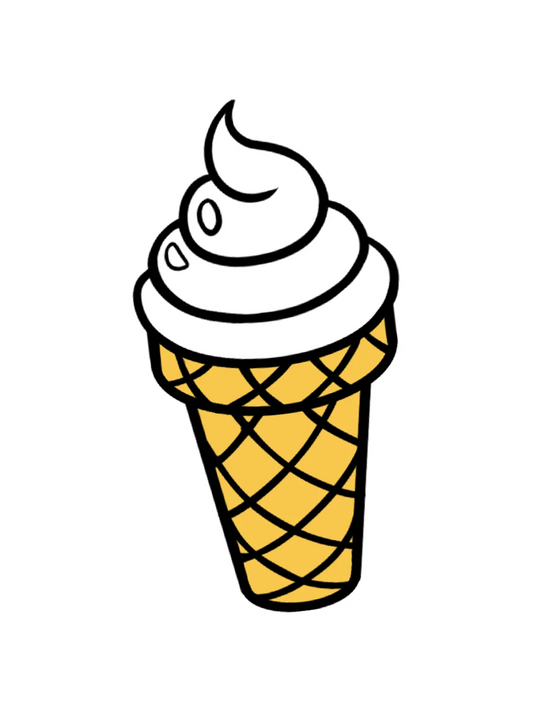 Sticker Glace, stickers kawaii japonais vinyle brillant