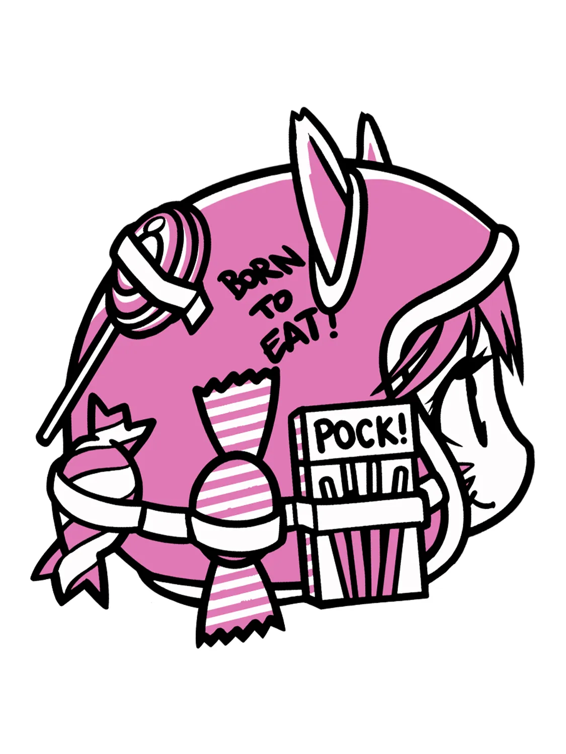 Sticker Head, stickers japon vinyle brillant