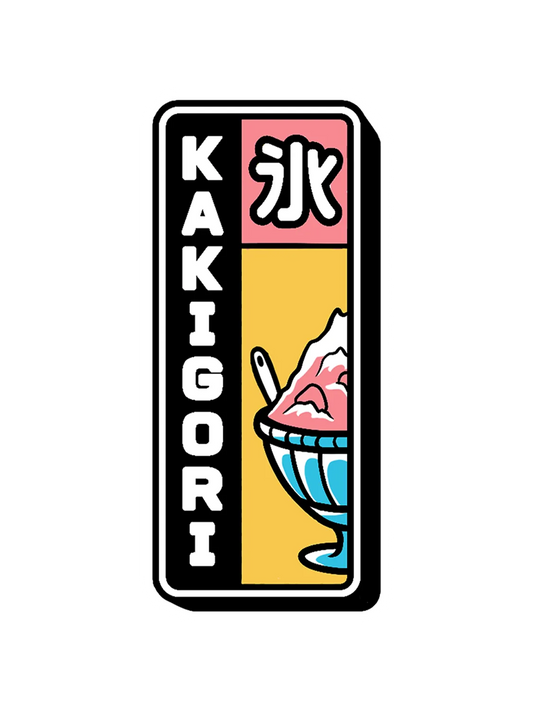 Sticker Kakigori, stickers japon vinyle brillant